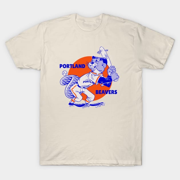 Defunct Portland Beavers Baseball 1903 T-Shirt by LocalZonly
